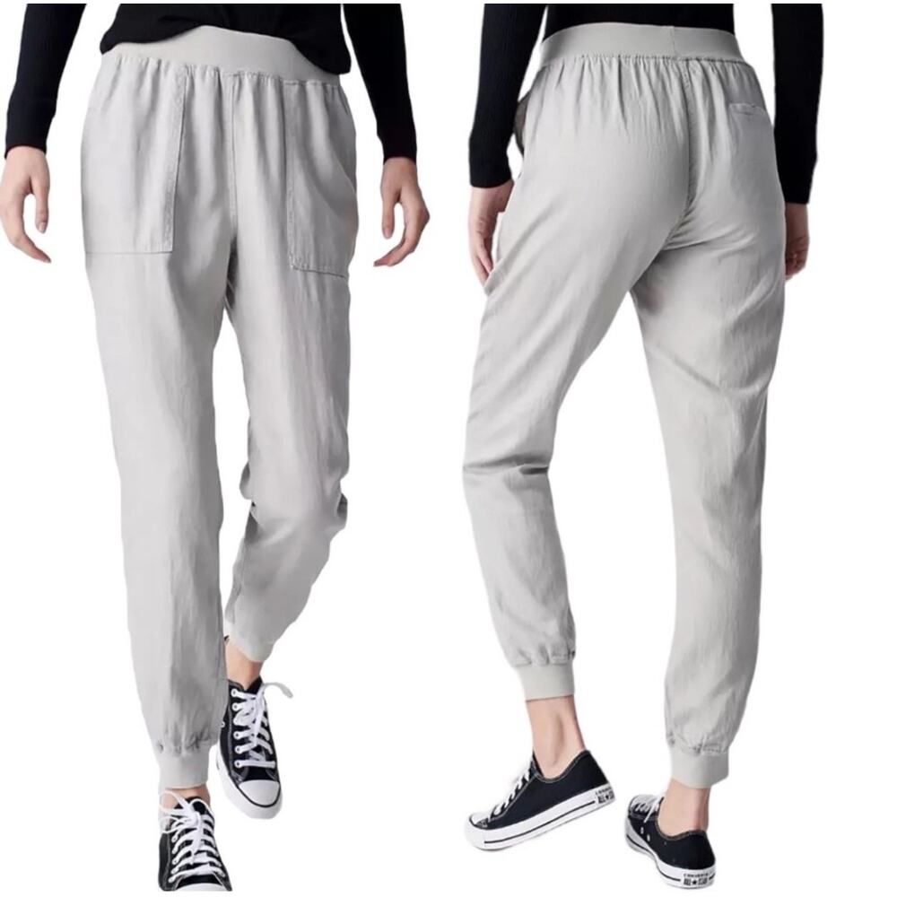 Faherty Arlie Day Pants Joggers in Gray M